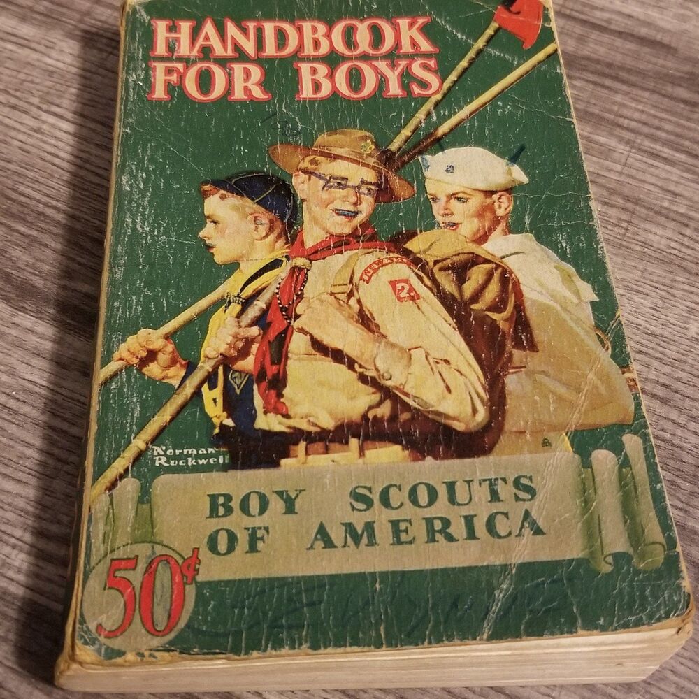 vintage boy scouts revised handbook for boys 1st edition 36th printing 1943